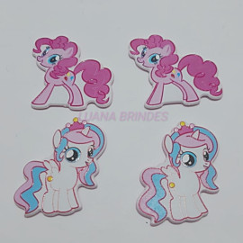 Aplique de acr�lico de P�nei - pacote com 6 unidades