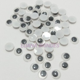 Olho M�vel para Bonecas Artesanato - 10mm -pct c/ 200 Unid