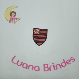 Aplique Times Emborrachados 3cm Pct 6 Unidades