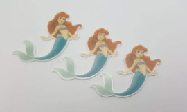 Aplique da Princesa Ariel em Acr�lico UV com 5cm