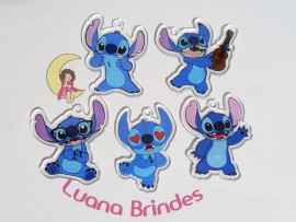 Pingente Stitch de Acr�lico Adesivado 4cm
